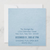 花火ファンキー大晦日招待状ブルー 招待状 (裏面)