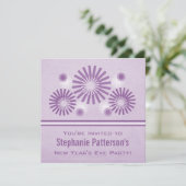 花火ファンキー大晦日招待状紫 招待状 (スタンド正面)