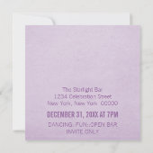 花火ファンキー大晦日招待状紫 招待状 (裏面)