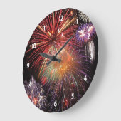 花火フィナーレ ラージ壁時計 (傾斜)