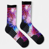 花火ブルーマルーン ソックス (右)