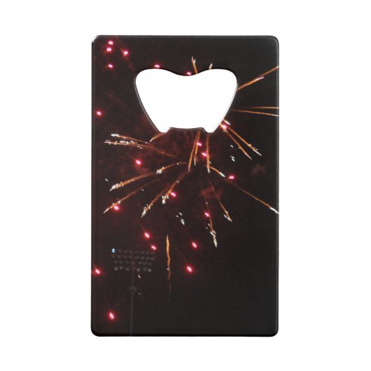 花火ボトルオープナー クレジットカード栓抜き (正面)