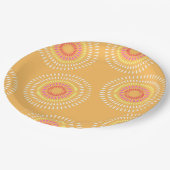 花火マスタード日本の ペーパープレート (アングル)