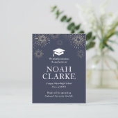 花火モダンの卒業発表 案内状 (スタンド正面)