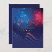 花火モダン7月4日 シーズンカード (正面/裏面)