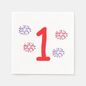 花火一歳 スタンダードカクテルナプキン (正面)