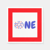 花火一歳 スタンダードカクテルナプキン (正面)