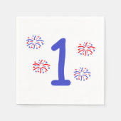 花火一歳 スタンダードカクテルナプキン (正面)