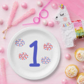 花火一歳 ペーパープレート (パーティー)