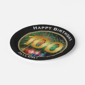 花火名前の1つの第百100th誕生日 ペーパープレート (アングル)
