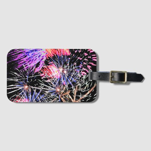 花火大会の愛国的な休日 ラゲッジタグ (正面横)