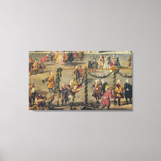 花火大会の準備 キャンバスプリント (正面)