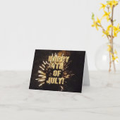 花火大会10 7月4日 カード (黄色い花)