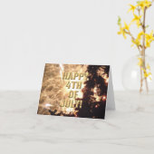 花火大会15 7月4日 カード (黄色い花)