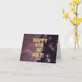 花火大会16 7月4日 カード (黄色い花)