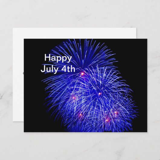 花火大会7月4日はがき ポストカード (正面/裏面)