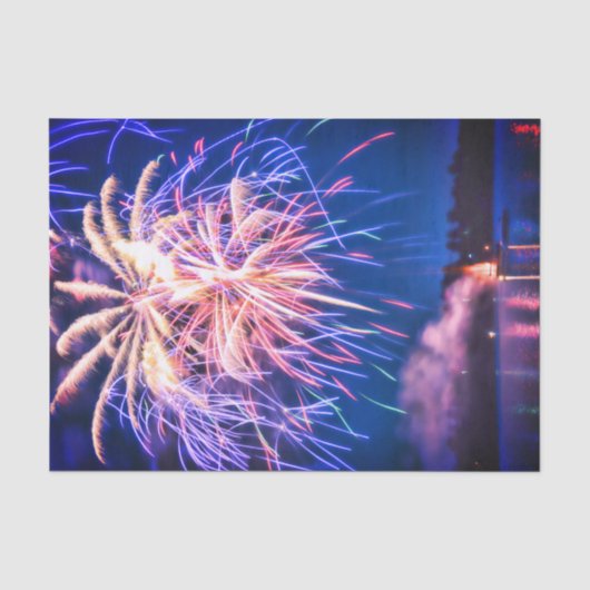 花火大会7月4日ブルーインディペンデンスデー 薄葉紙 (正面)