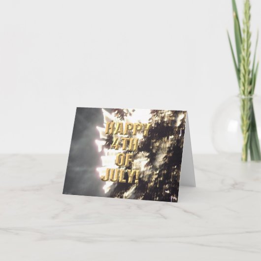 花火大会7月4日 カード (正面)