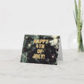 花火大会7月4日 カード (正面)