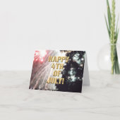 花火大会7月4日 カード (正面)