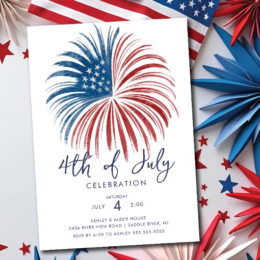 花火大会7月4日 招待状