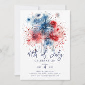 花火大会7月4日 招待状 (正面)