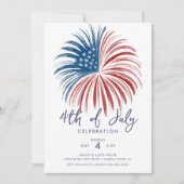 花火大会7月4日 招待状 (正面)