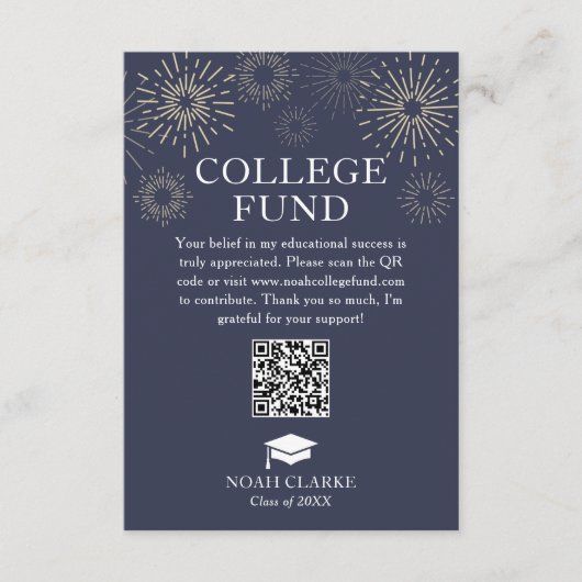 花火大学モダン基金の卒業 エンクロージャーカード (正面)