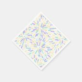 花火抽象的Genderfaunプライドフラッグパステル スタンダードカクテルナプキン (角)