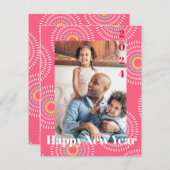 花火日本のさくらんぼ ノートカード (正面/裏面)