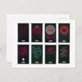 花火日本のグラフィックデザイン, 19世紀Ca ポストカード (正面/裏面)