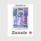 花火独立記念日カスタムのシール シール (シート)