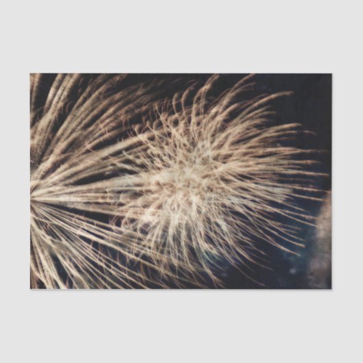 花火独立記念日金ゴールドブラック7月4日 薄葉紙 (正面)