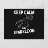 花火独立記念日7月4日 ポストカード (正面)