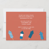 花火独立記念日 招待状 (正面)