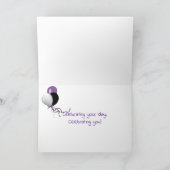 花火白熱［赤熱］光を放つのネオンハッピーバースデー カード (内部)