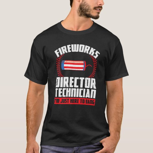 花火監督技術者禁止に来たばかりだ Tシャツ (正面)