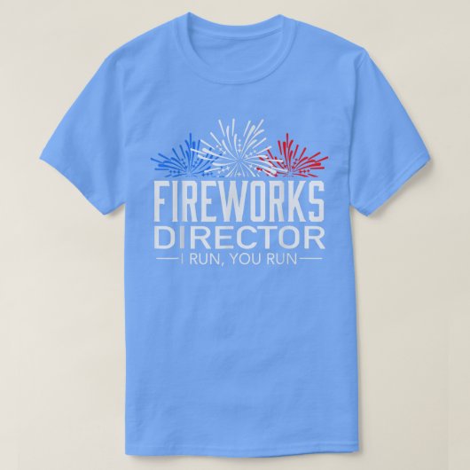 花火監督7月4日お祝いプレゼント7 Tシャツ (デザイン正面)