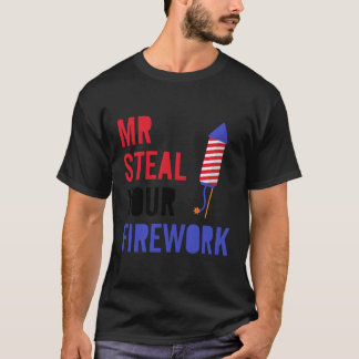 花火監督7月4日Py Mr.あなたのFiを盗む Tシャツ