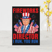 花火監督 私が走る あなたが走る 面白いトランプ カード (黄色い花)
