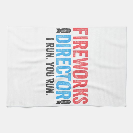 花火監督Tシャツ7月4日 キッチンタオル (横)