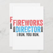 花火監督Tシャツ7月4日 招待状 (正面/裏面)