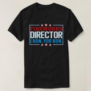 花火監督Tシャツ 独立記念日 ギフト Tシャツ