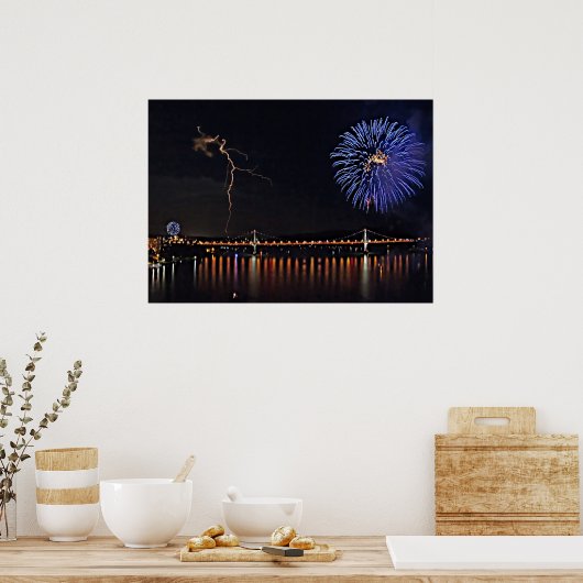 花火稲妻 ポスター (キッチン)