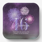 花火菓子16紫ID984 ペーパープレート (正面)