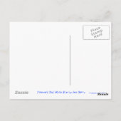 花火赤白青はがき ポストカード (裏面)