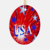 花火赤白青'USA'オーナメント セラミックオーナメント (右)