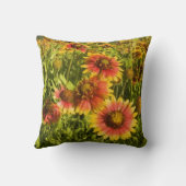 花火車Gaillardia pulchella)野草 クッション (裏面)