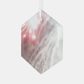 花火14ガラス六角オーナメント ガラスオーナメント (正面左)