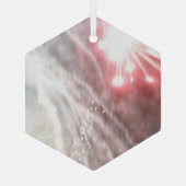 花火14ガラス六角オーナメント ガラスオーナメント (裏面)